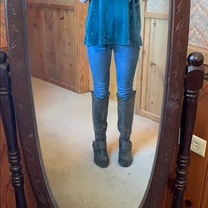 Knee high brown boots